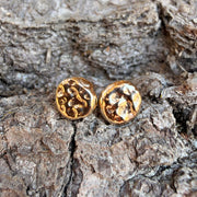 One of a Kind Lava Stud Earrings