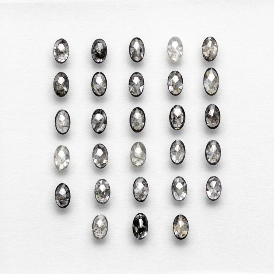 Salt & Pepper Diamond Stud Earrings (Made to Order)